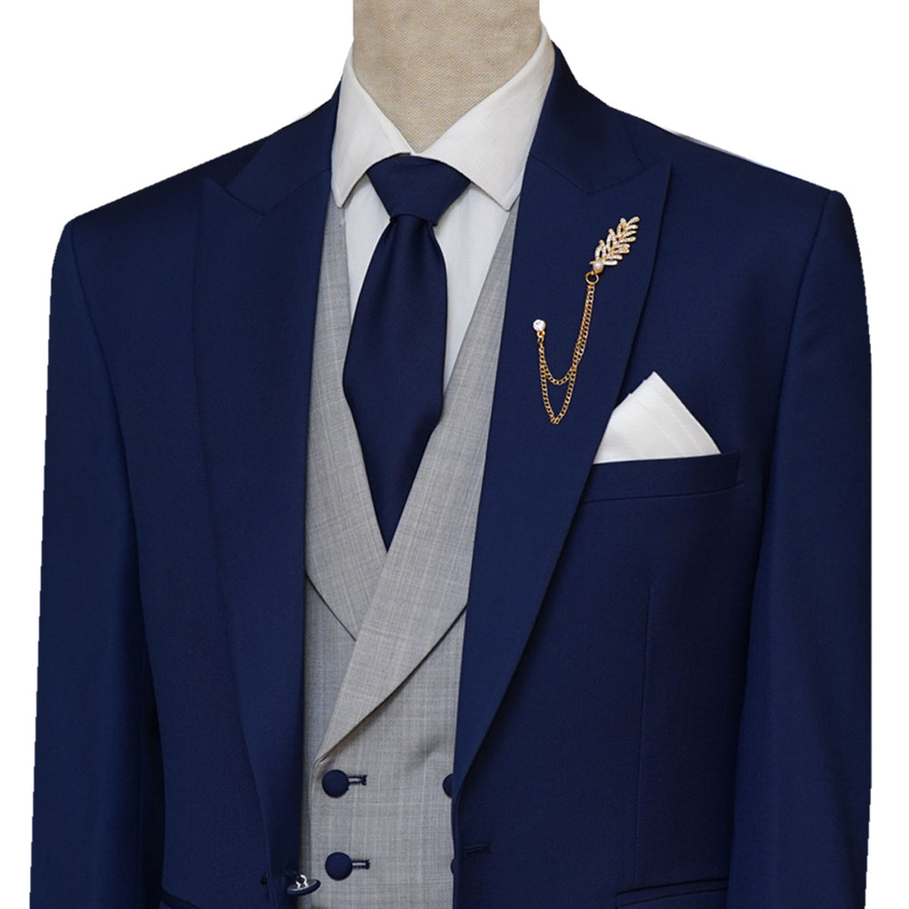 
                  
                    Premium Quality Mens Luxury Blue Bespoke 3 Piece Suit | Blue Suits for Men
                  
                