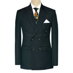 Men's Premium Deep Green Double Breasted 2 Piece Suit