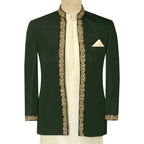 Deep Green Prince Pakistan with Shalwar Kameez buy online In USA