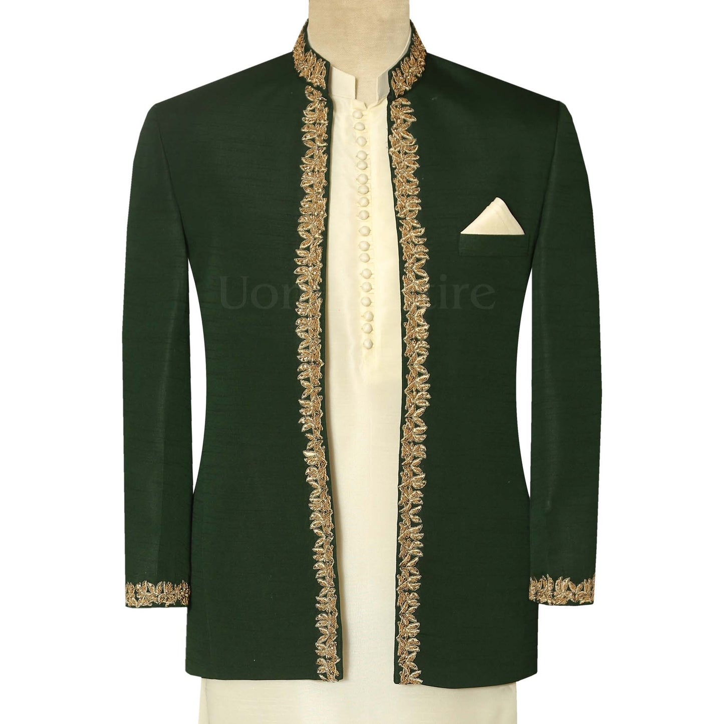 
                  
                    Deep Green Prince Pakistan with Shalwar Kameez buy online In USA
                  
                