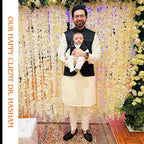 Black Jacquard Embroidered Waistcoat for Men Worn by Dr. Hasham