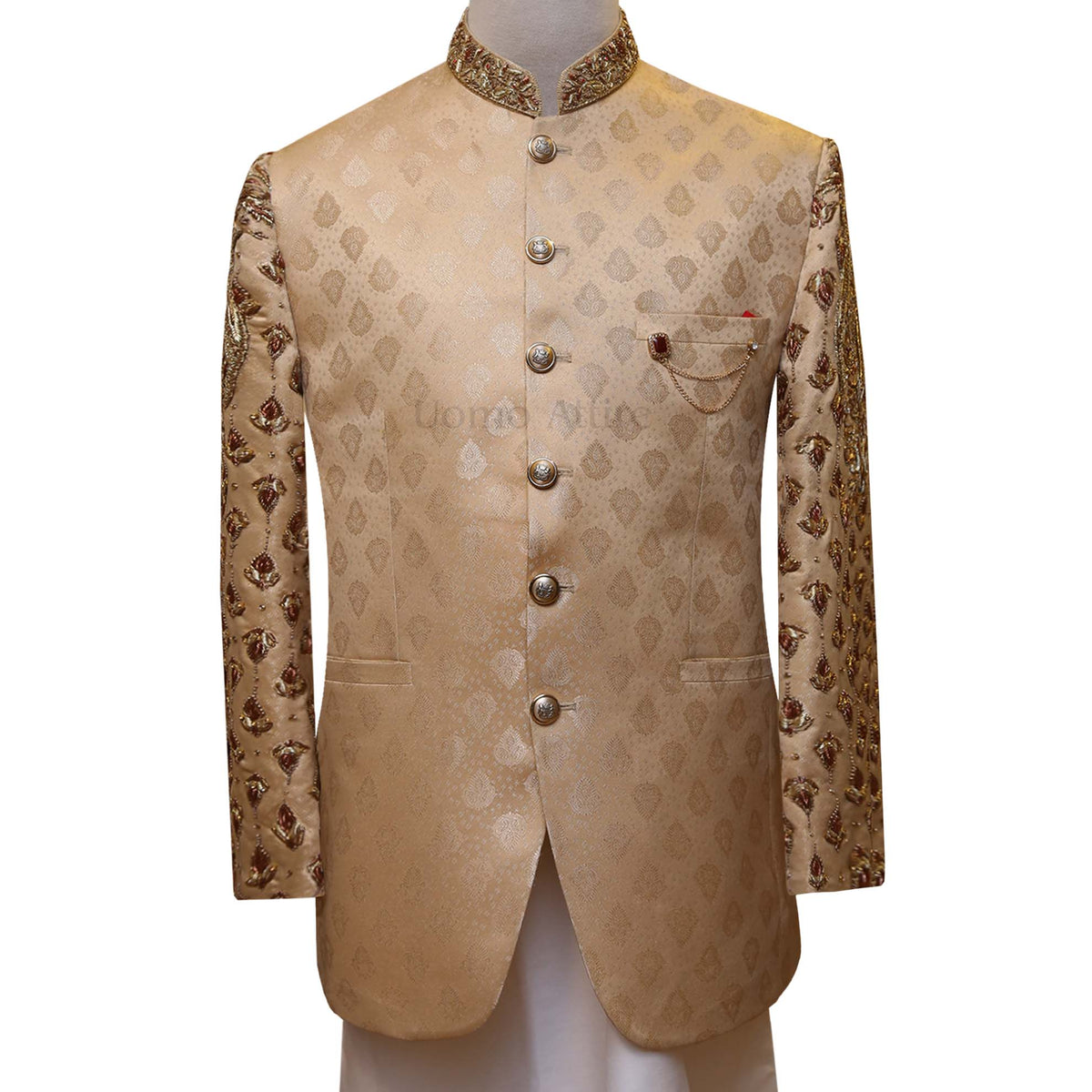 Embellished prince coat for barat and nikkah