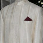 Embroidered Off White Wedding Sherwani for Groom in New Jersey