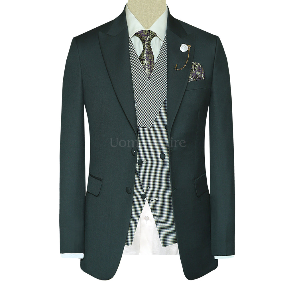 Emerald Green 3 Piece Suit for Men