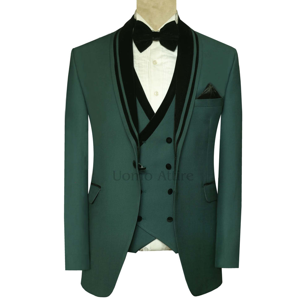 
                  
                    Emerald Green Tuxedo 3-Piece Suit for Men in USA
                  
                