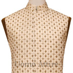 Full embellished mehndi waistcoat