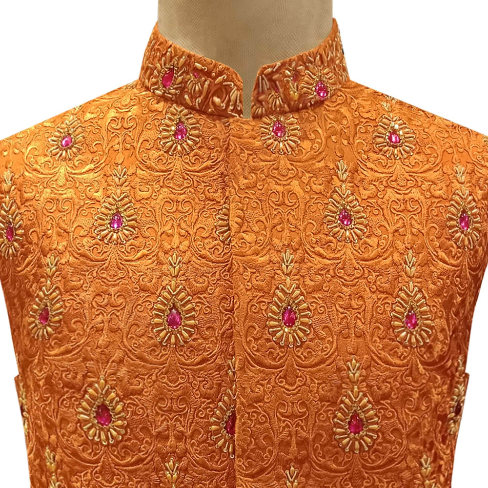 
                  
                    Fully embroidered and embellished waistcoat for sharp look 2
                  
                