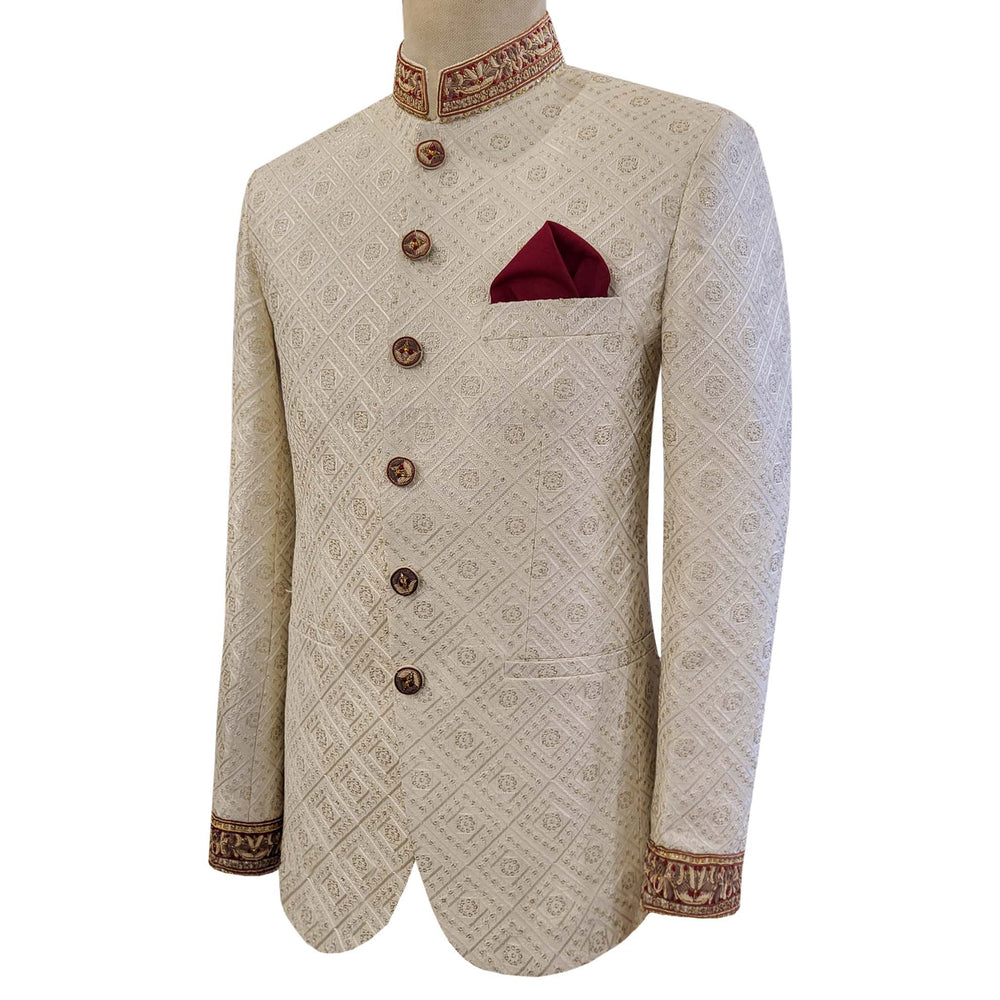 
                  
                    Fully embroidered fabric prince coat for groom 2
                  
                