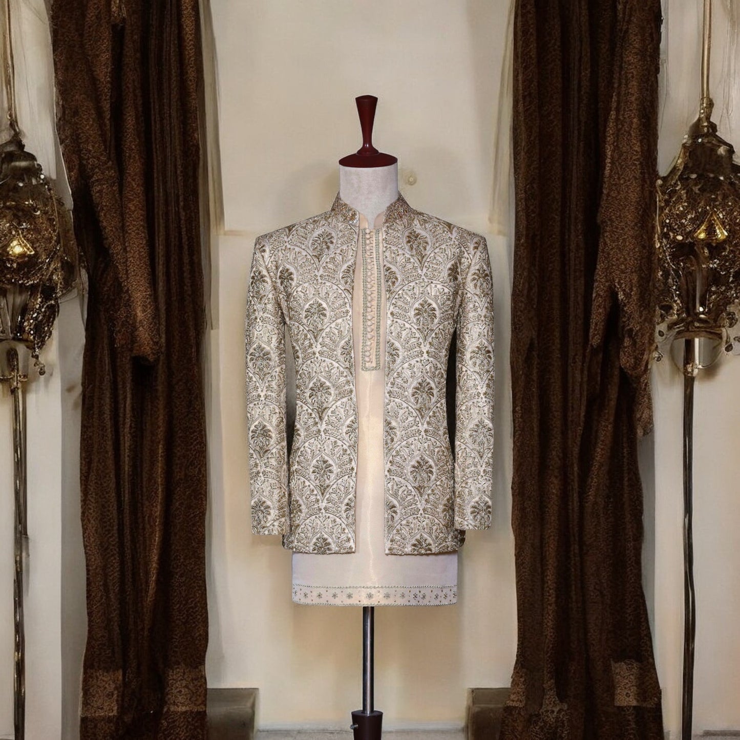 
                  
                    Golden Fully Embellished Prince Coat for Groom in USA
                  
                