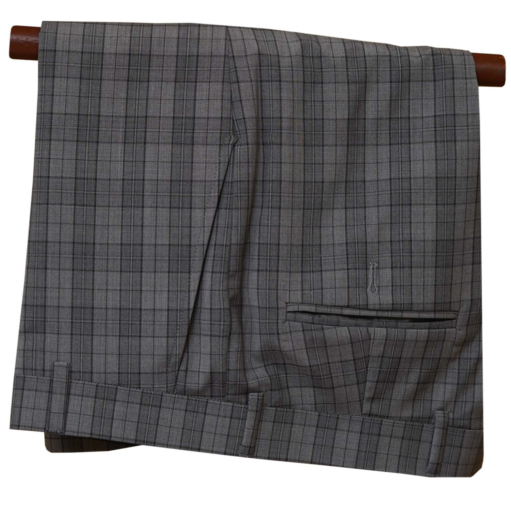 Gray Mini Check 3 Piece Suit for Men Pants| Three Piece Suit for Men Pants
