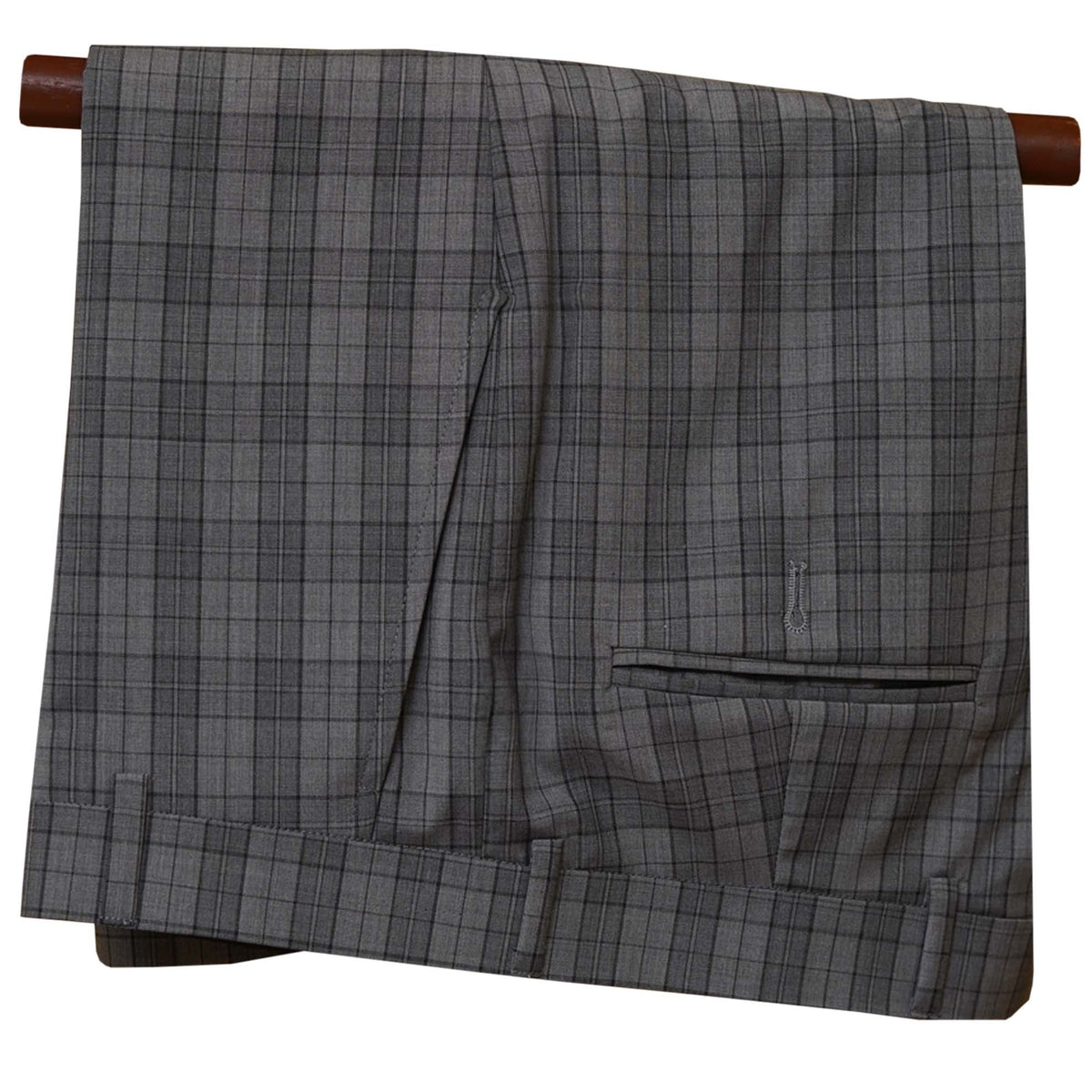 Gray Mini Check 3 Piece Suit for Men Pants| Three Piece Suit for Men Pants