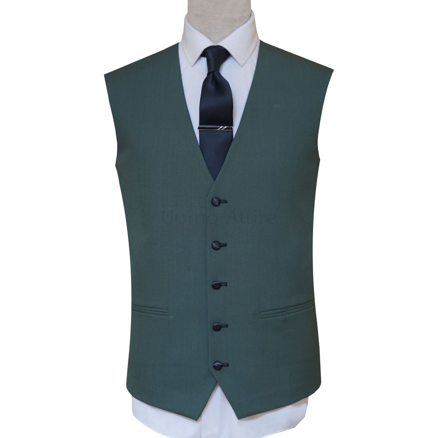 
                  
                    Black Embellished Green Wedding 3 Piece Suit For Men Vest
                  
                