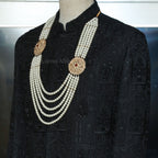 Hand Embellished Black Wedding Sherwani for Groom | Black Sherwani for Groom
