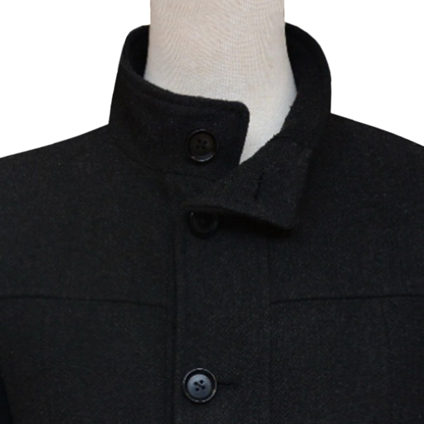 
                  
                    Herringbone wool custom tailored black winter jacket 2
                  
                