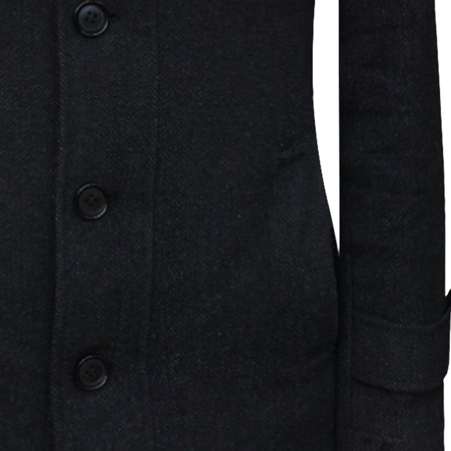 
                  
                    Herringbone wool custom tailored black winter jacket 3
                  
                
