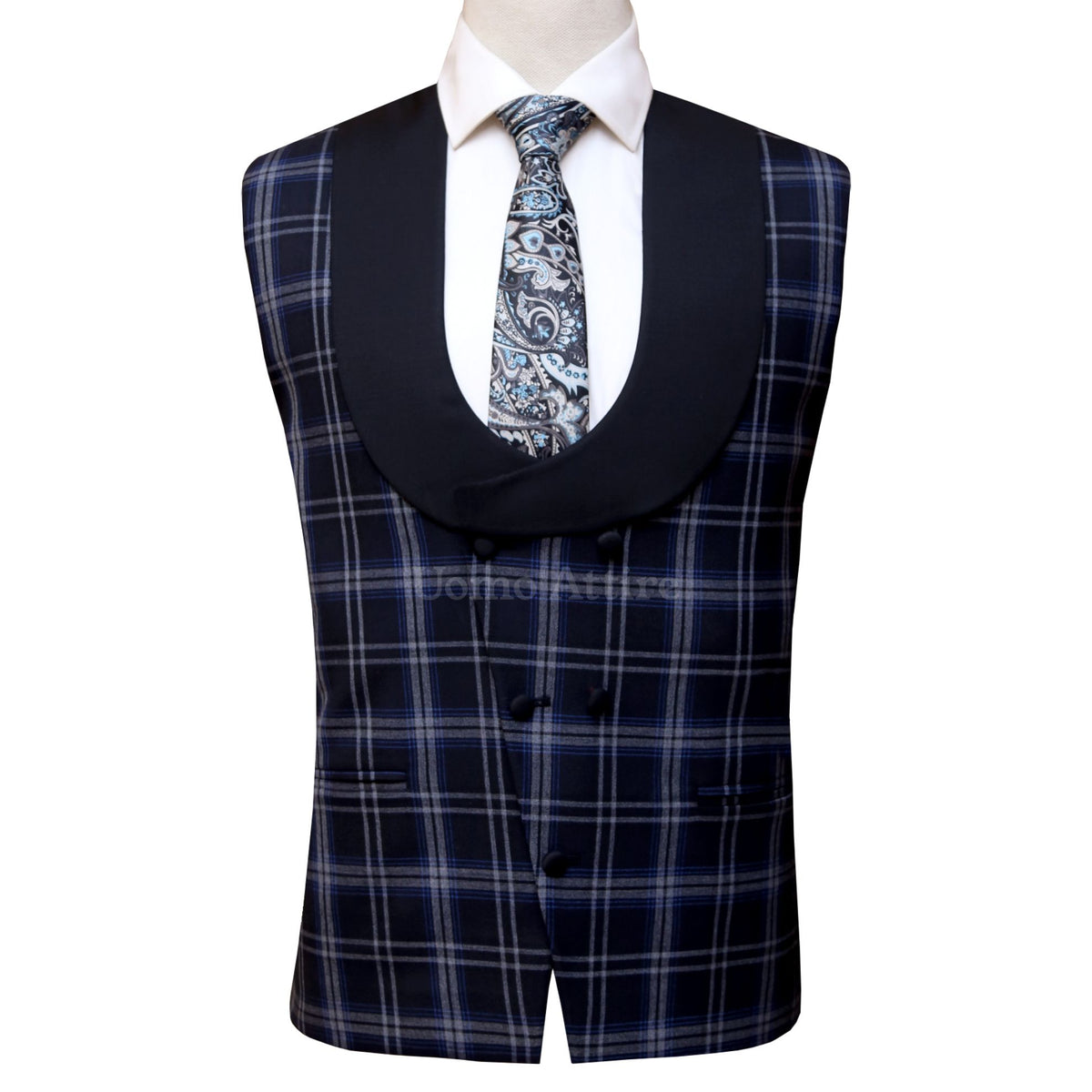 Bespoke three piece suit with contrast waistcoat – Uomo Attire