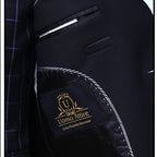 Jet Black Mens Wedding Suit inside lining fashion