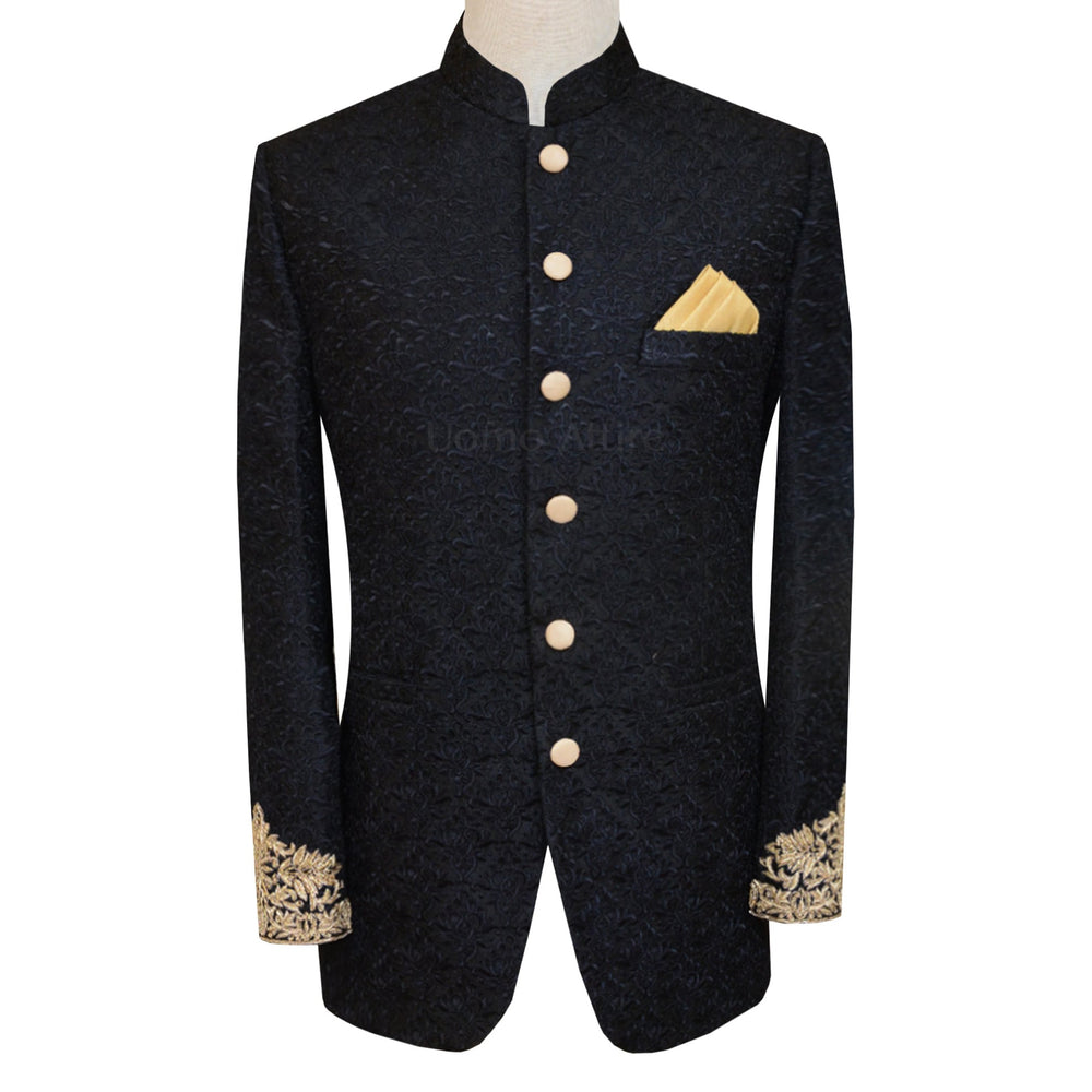 Prince Suit For Groom Price In Pakistan Jet Black Luxury Prince Suit for Groom and Groomsmen – Uomo Attire