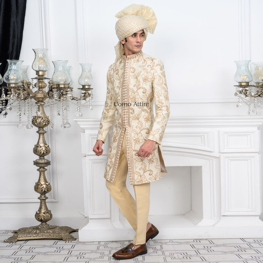 Krandi_Fabric_Sherwani_for_groom