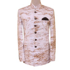 Lightweight print cotton prince coat