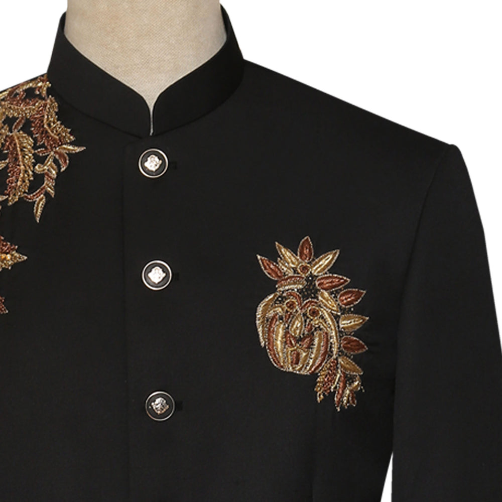 
                  
                    Luxurious Black Prince Coat for Men Buy Online in USA
                  
                