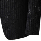 Luxurious fully embroidered and embellished jet black prince coat, prince coat for groom 4