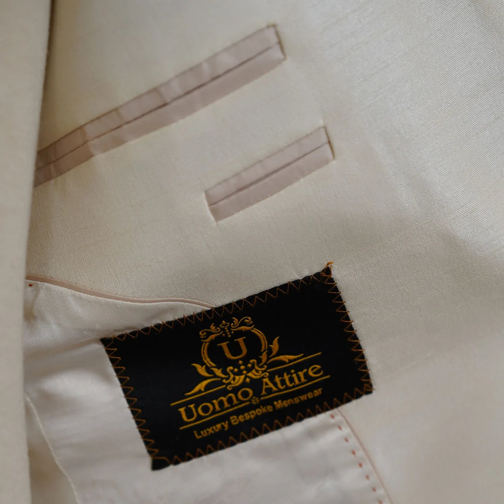 Luxury Off-White Wedding Jodhpuri Suit for Groom