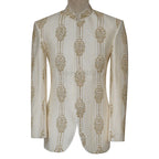 Luxury Off-White Wedding Jodhpuri Suit for Groom
