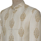 Luxury Off-White Wedding Jodhpuri Suit for Groom