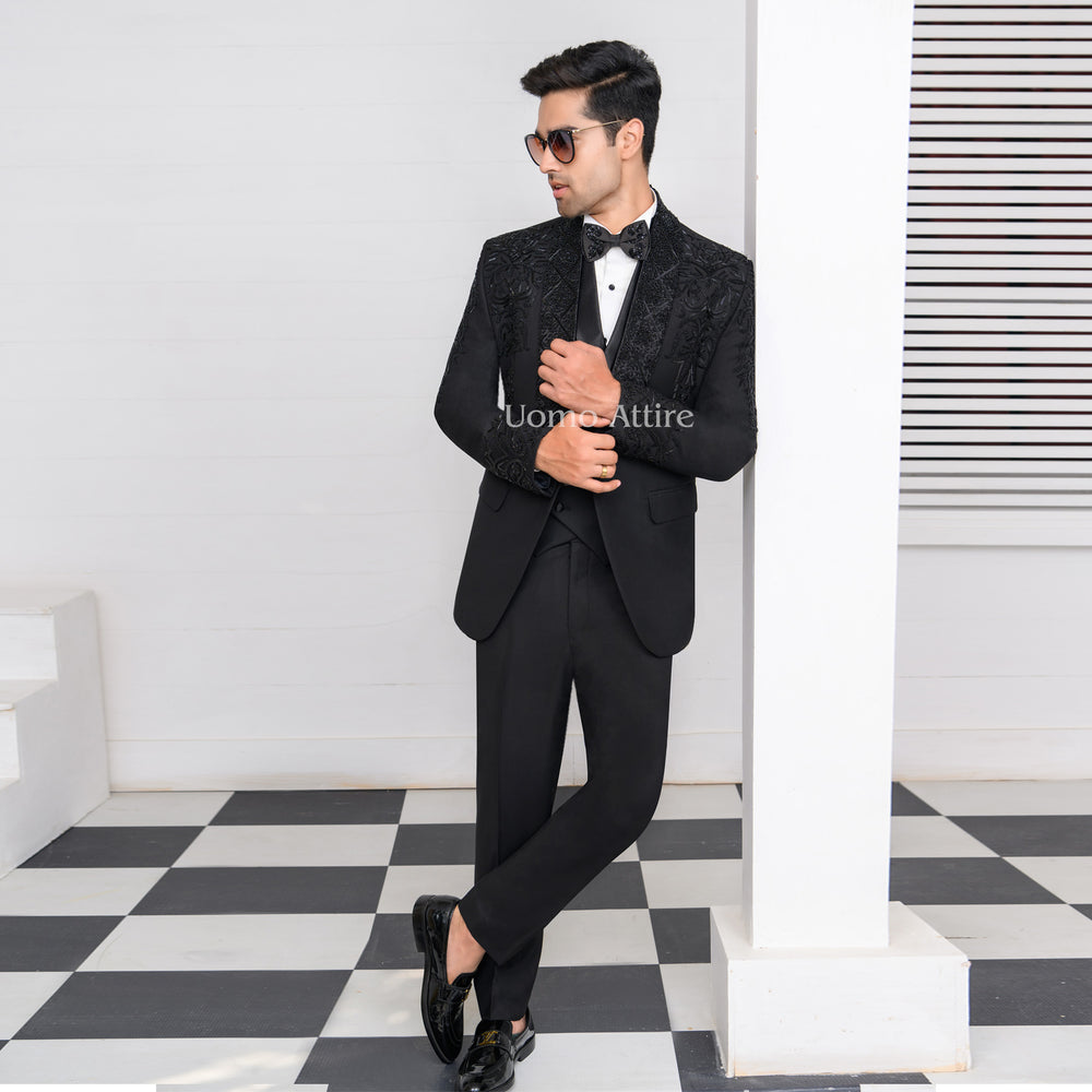 Luxury_Black_Embellished_Tuxedo_for_mens