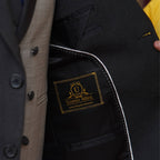 Bespoke Shark Skin Mens 3 Piece Suit with Double Breasted Vest inside round fashion