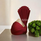 Maroon Turban for Groom Marriage