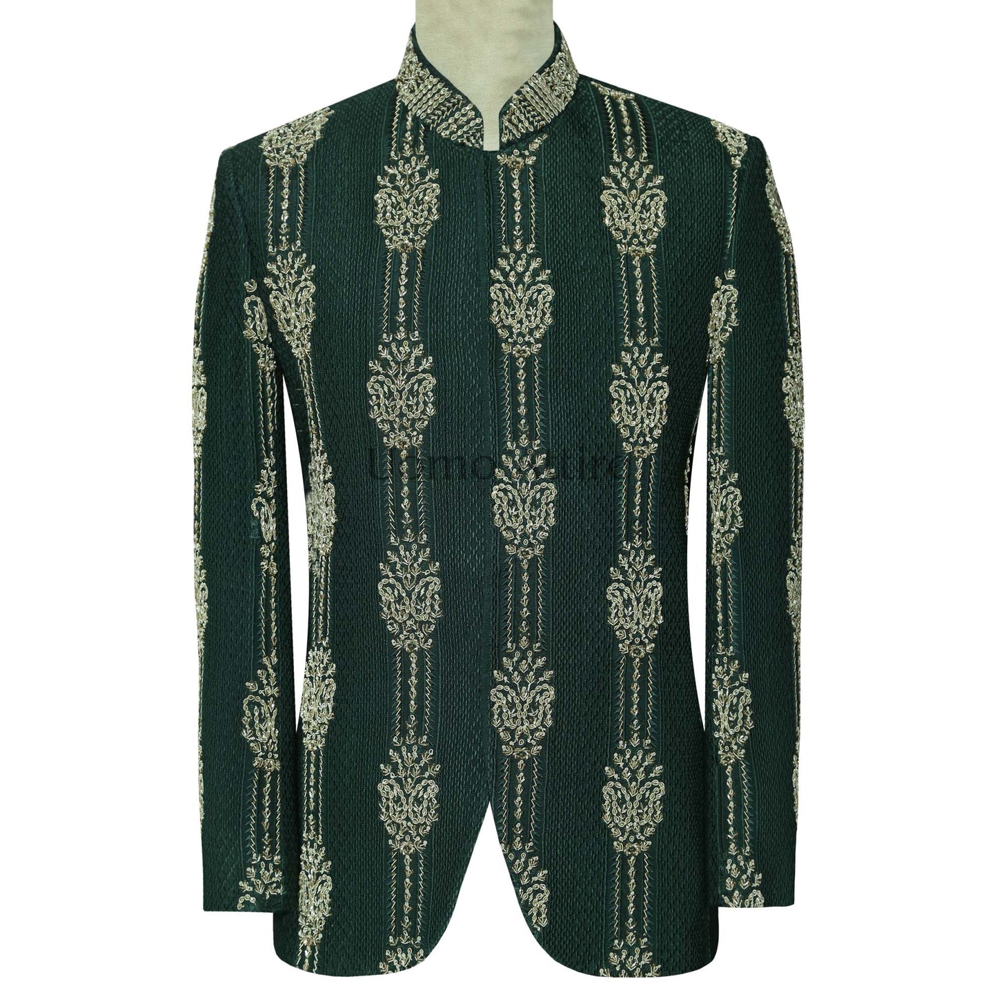 Deep Green Prince Coat for Wedding - Prince Coat for Mehndi