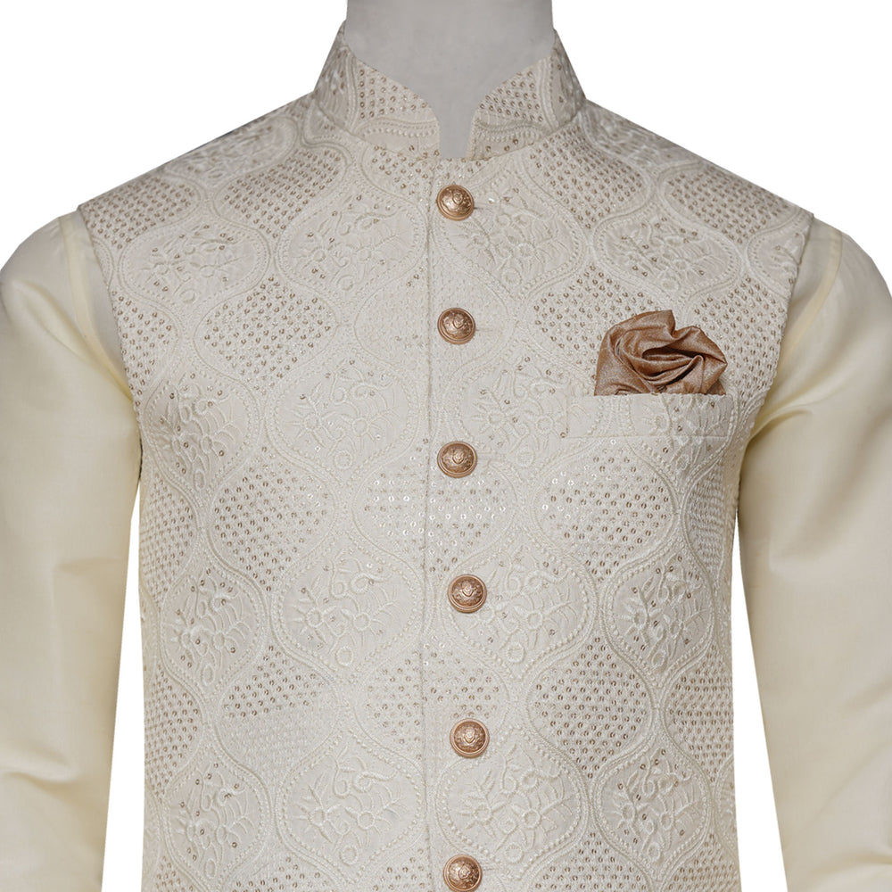 Shalwar kurta sales with waistcoat