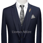grey 3 piece suit | gray 3-piece suit for men 3