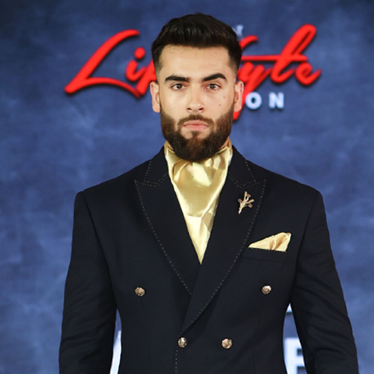 Bespoke Italian Wool Midnight Blue Double Breasted Suit