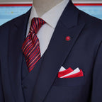 Premium Quality Bespoke Italian Midnight Blue Suits For Men | Blue 3 Piece Suit