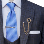 Mini Glen Checkered Bespoke Pure Wool Men Grey Suit | 3 Piece Suit