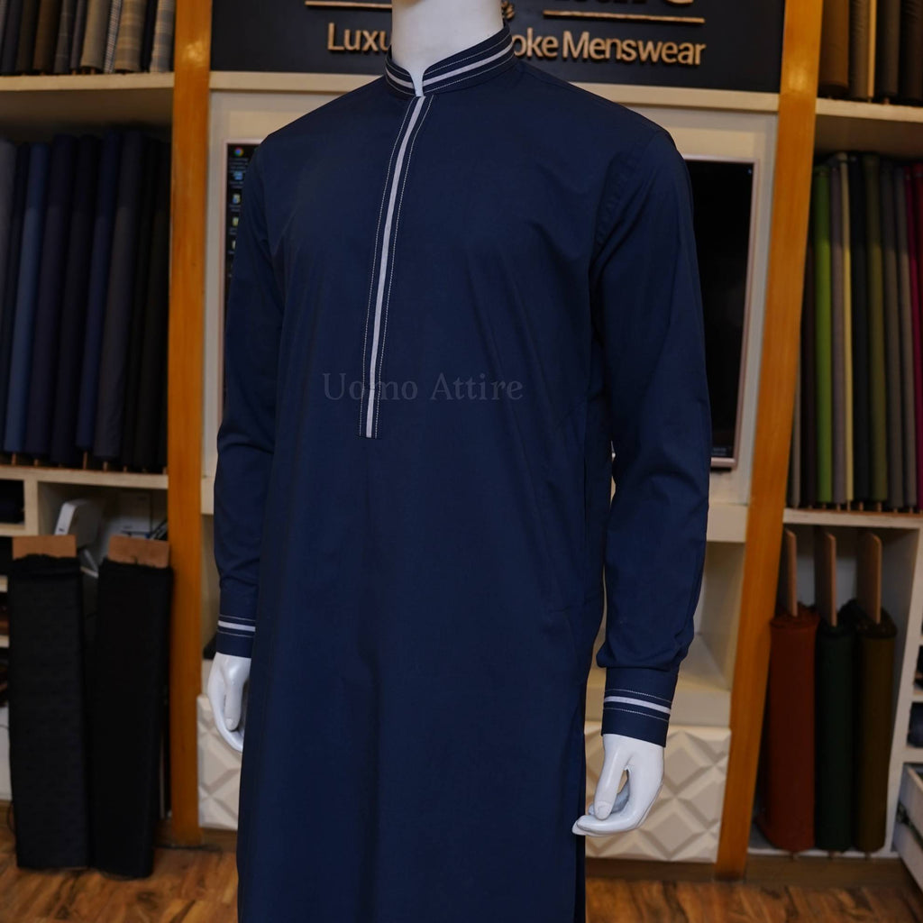 Navy blue shalwar kameez design for men | Designer Shalwar Kameez Design Men