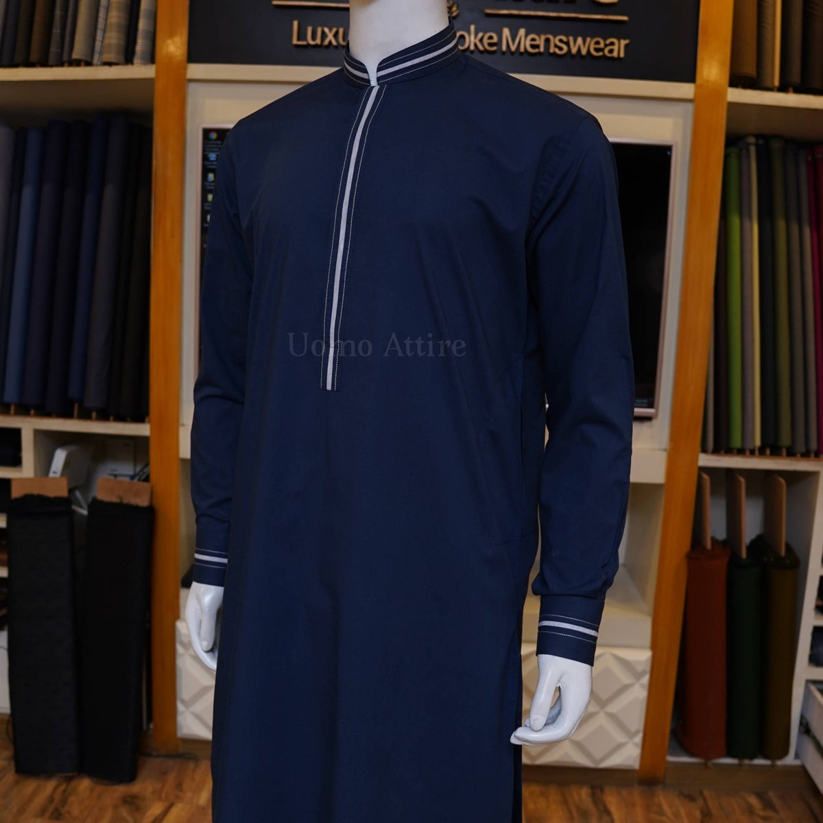 Navy blue shalwar kameez design for men | Designer Shalwar Kameez Design Men