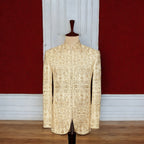 Off-White Embroidered Prince Coat for the Modern Groom