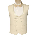 Off White Waistcoat for Groom