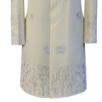 Off White Karandi Silk Groom Sherwani with Hand Work
