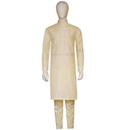 Men's Imported Jamawar Rao Silk Fabric Off White Kurta Pajama