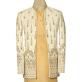 Open Front Luxury Prince Coat for Groom with Hand Work
