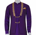 Plum color waistcoat with same kurta pajama | Waistcoat