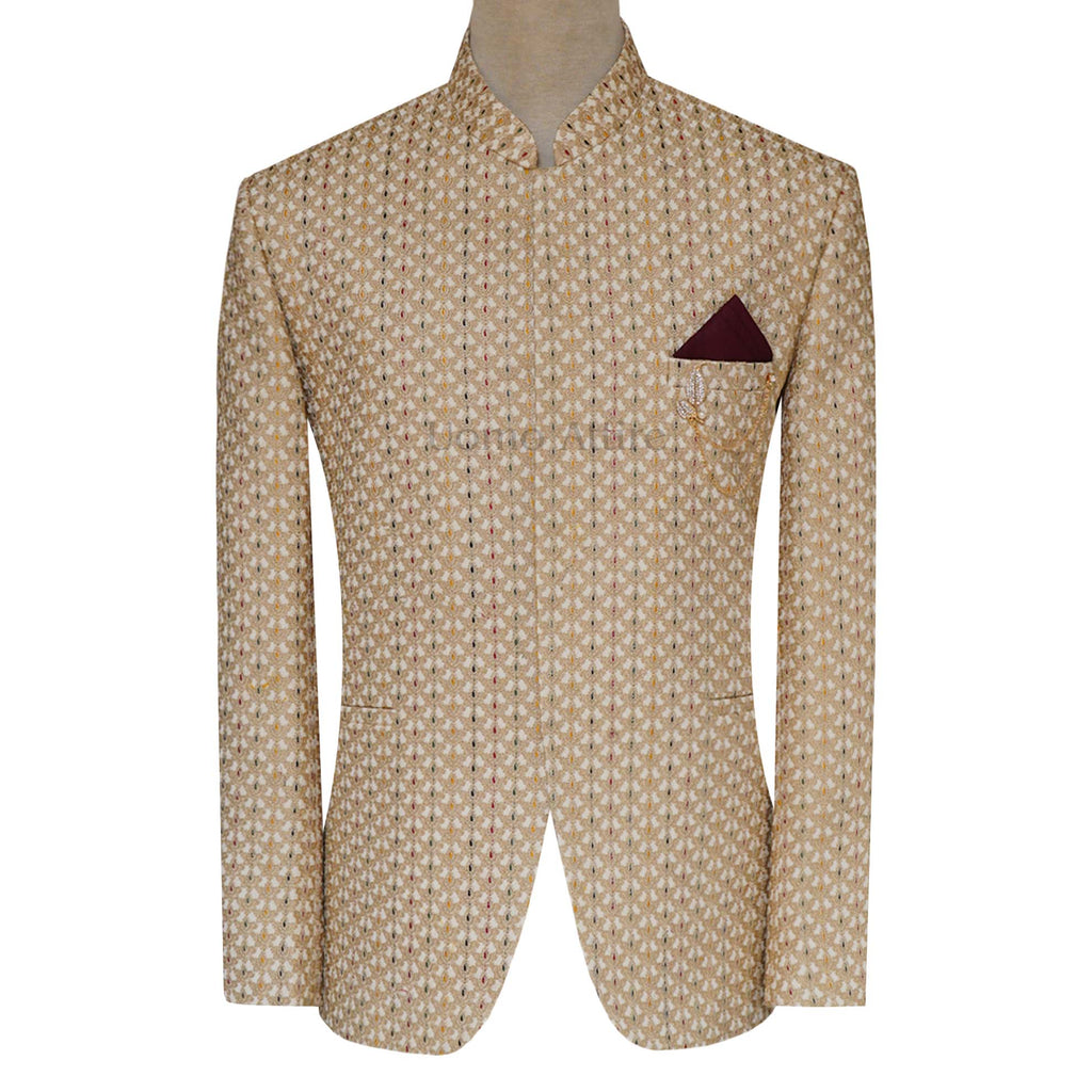 Premium prince coat with micro multicolor embroidery | Prince Coat