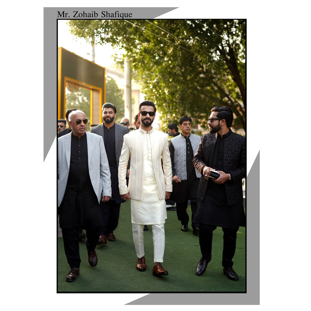 Ivory Embroidered Prince Coat for Men Worn By Our Client Mr. Zohaib