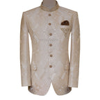 Prince Coat with Textured Self-Embossed Embellishments