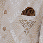 Prince Coat with Textured Self-Embossed Embellishments 4